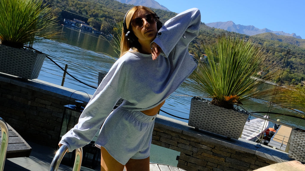 Maglia cropped a manica lunga