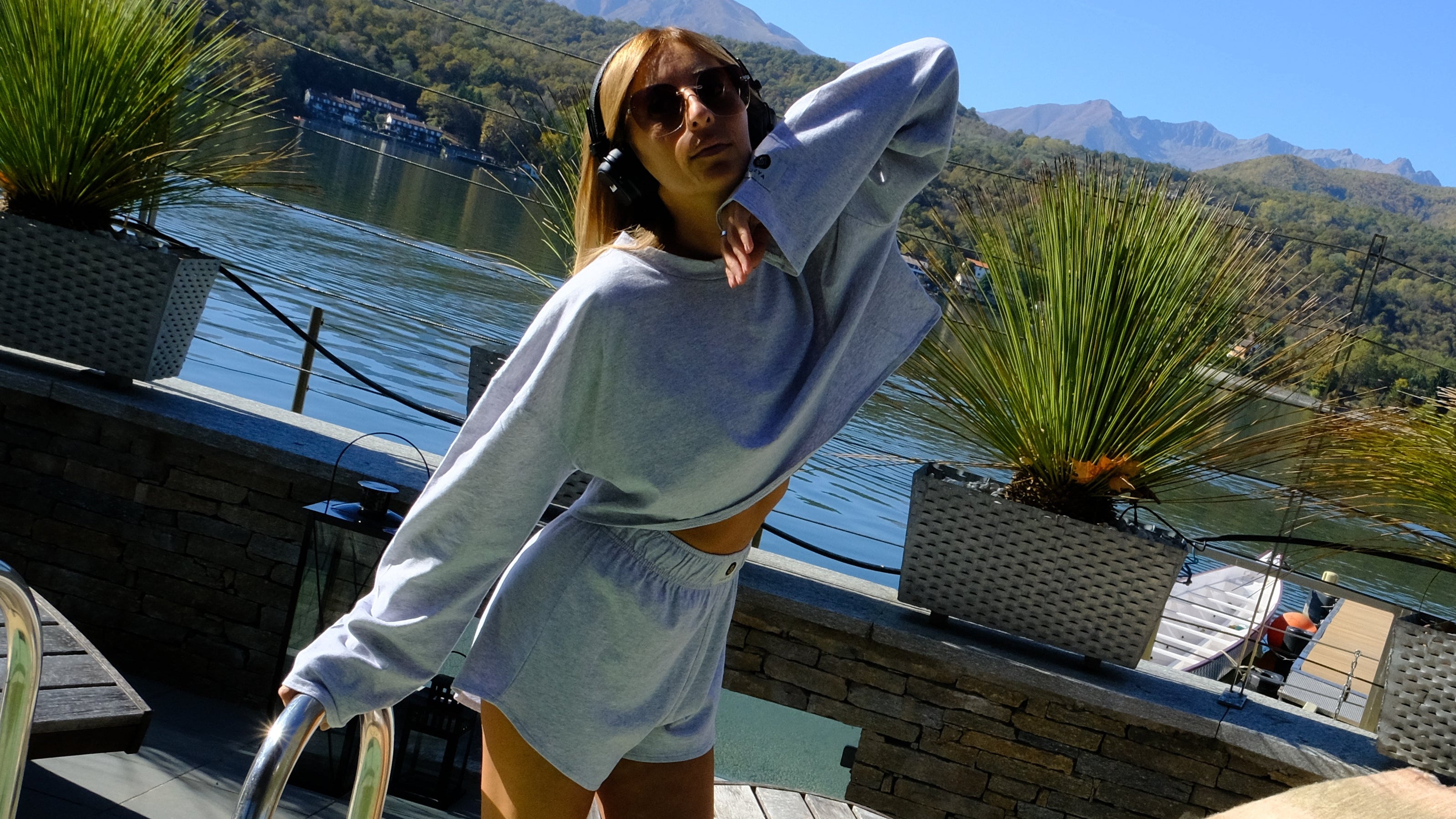 Maglia cropped a manica lunga