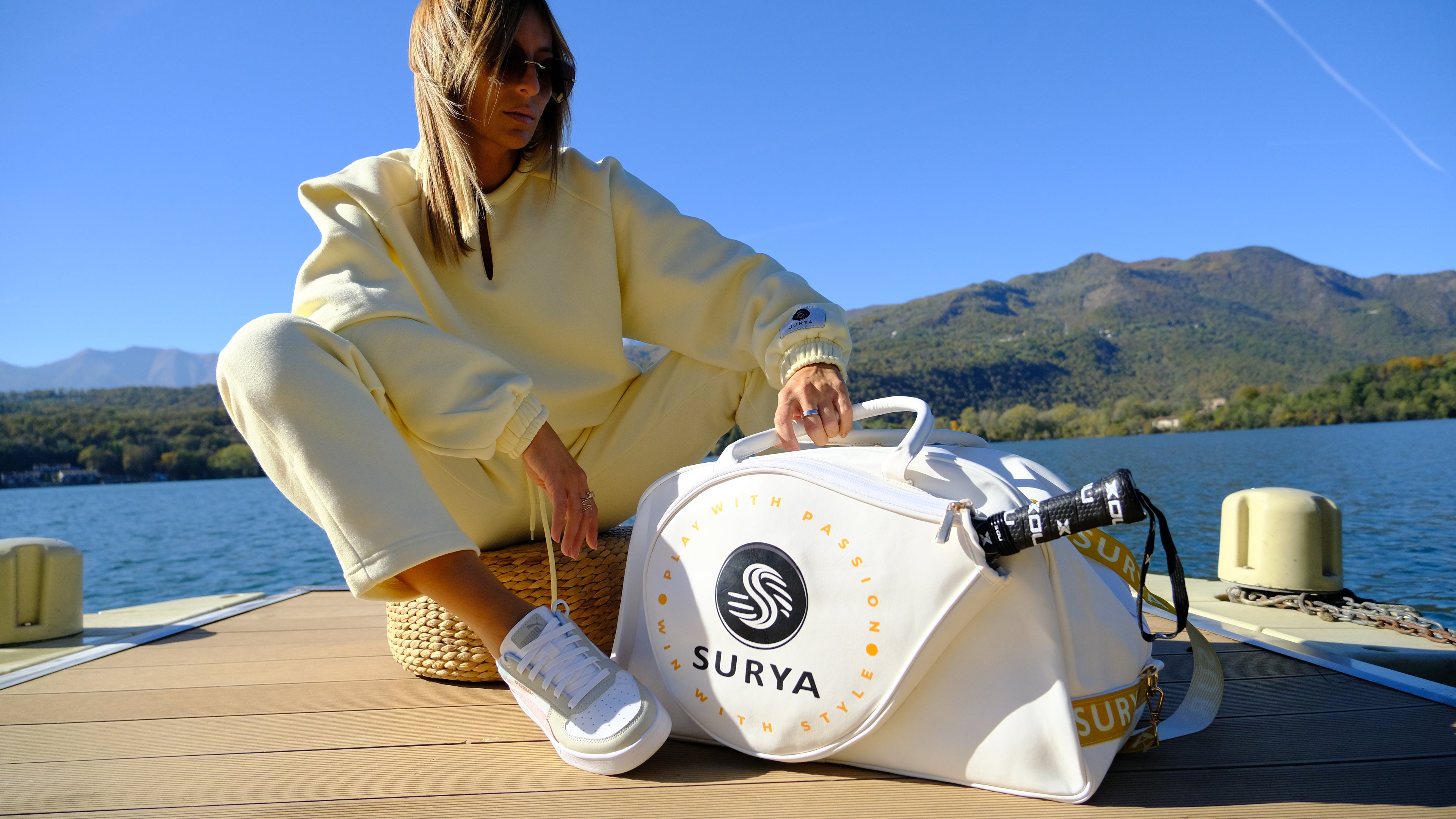 Borsone da padel con tasca porta racchetta