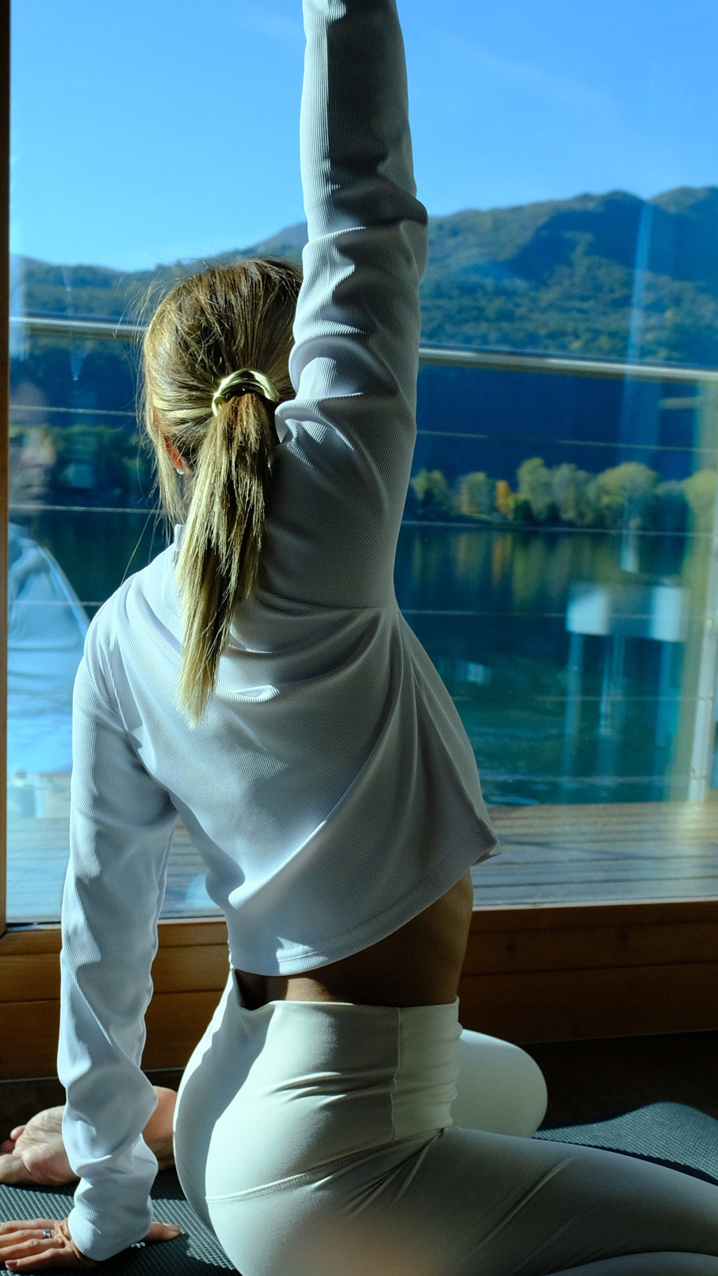 Maglia a maniche lunghe a coste