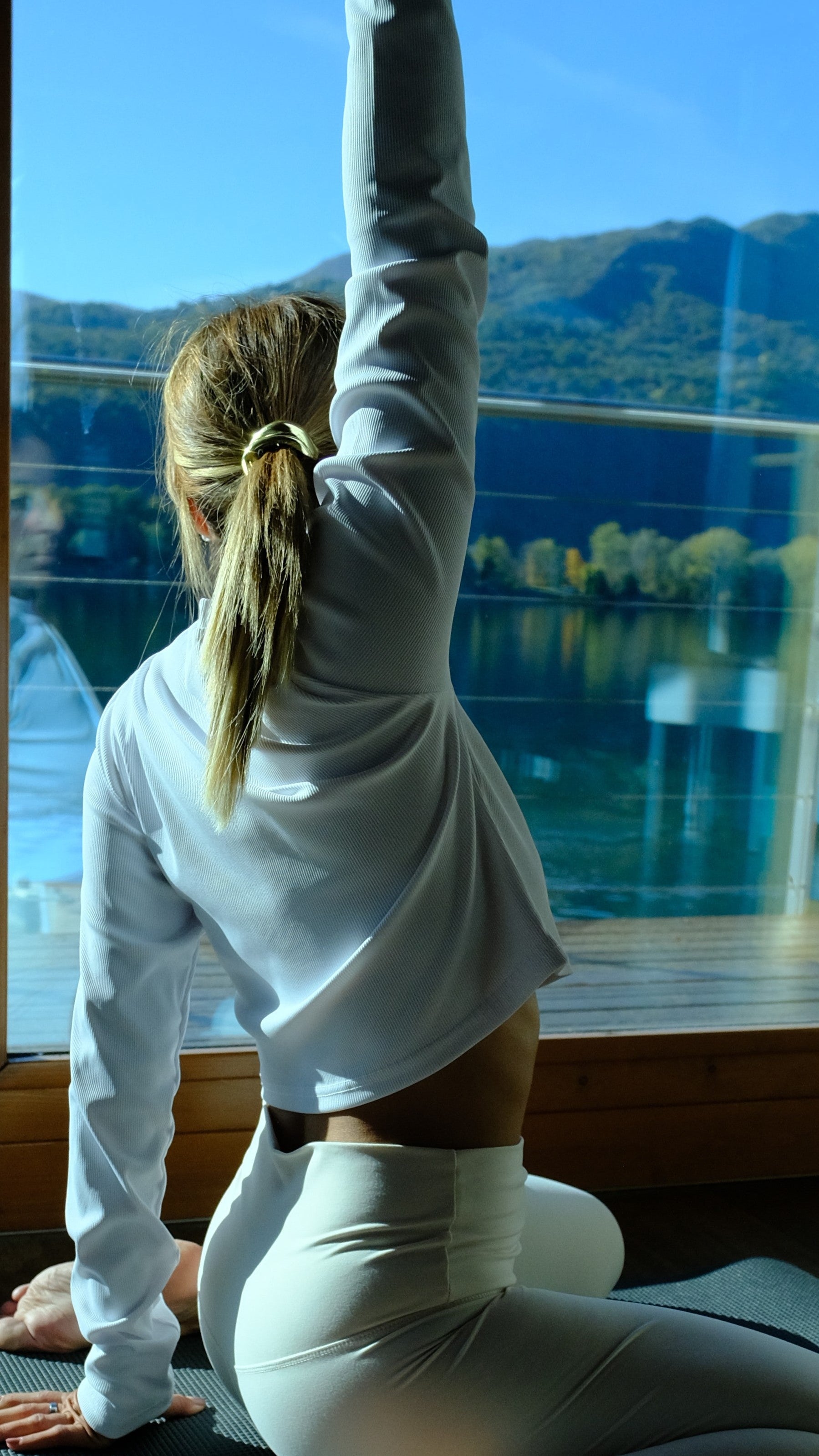 Maglia a maniche lunghe a coste